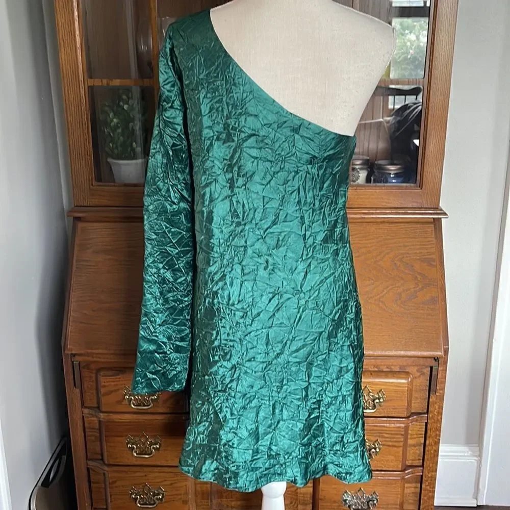Free People - Running Water One Shoulder Mini Dress